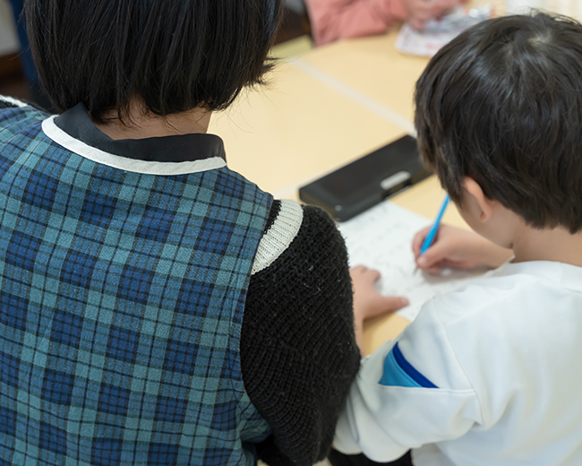 宿題の様子